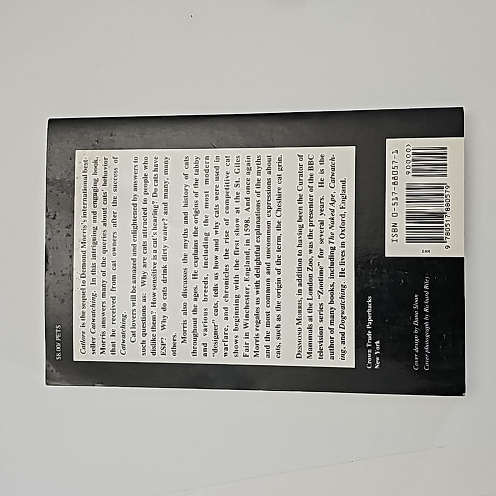 CatLore by Desmond Morris 1987 paperback book - Picture 2 of 4